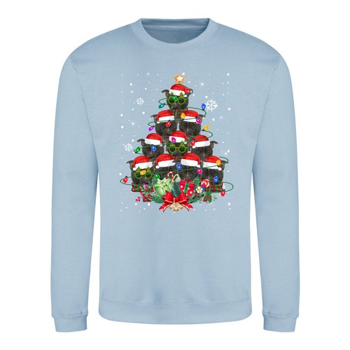 Staffordshire Bull Terrier Xmas Christmas Jumper Day Adult & Kids Sweatshirt - Picture 10 of 11
