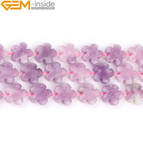 15mm Natural Flower Gemstone Cute Beads For Jewelry Making Strand 15" Gift Craft - Picture 114 of 123