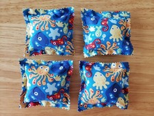 Handmade Catnip Ravioli Pillow Toys Kitty, Fish, Octopus, Whale, Set of 4 Cat