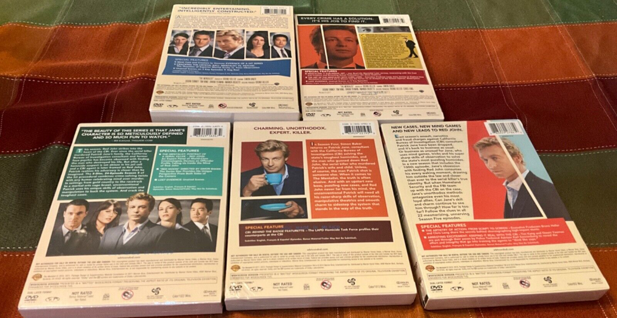 The Mentalist : Complete Seasons 1-5 (1 2 3 4 5 ) DVD's - NEW