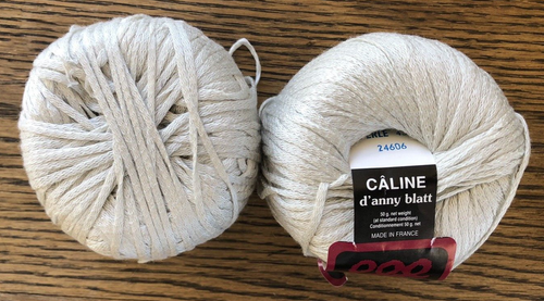 2 Balls of Anny Blatt CALINE Yarn in Perle (#436) 85% Viscose / 15% Silk 50g ea - Picture 2 of 5