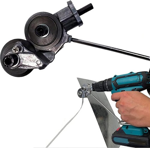 Electric Drill Shears Plate Cutter Attachment Metal Sheet Cutter Nibbler Saw NEW - Picture 2 of 7