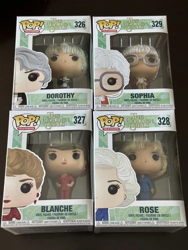 Funko Pop Television Golden Girls Complete Lot of 4 Blanche Dorothy Sophia Rose