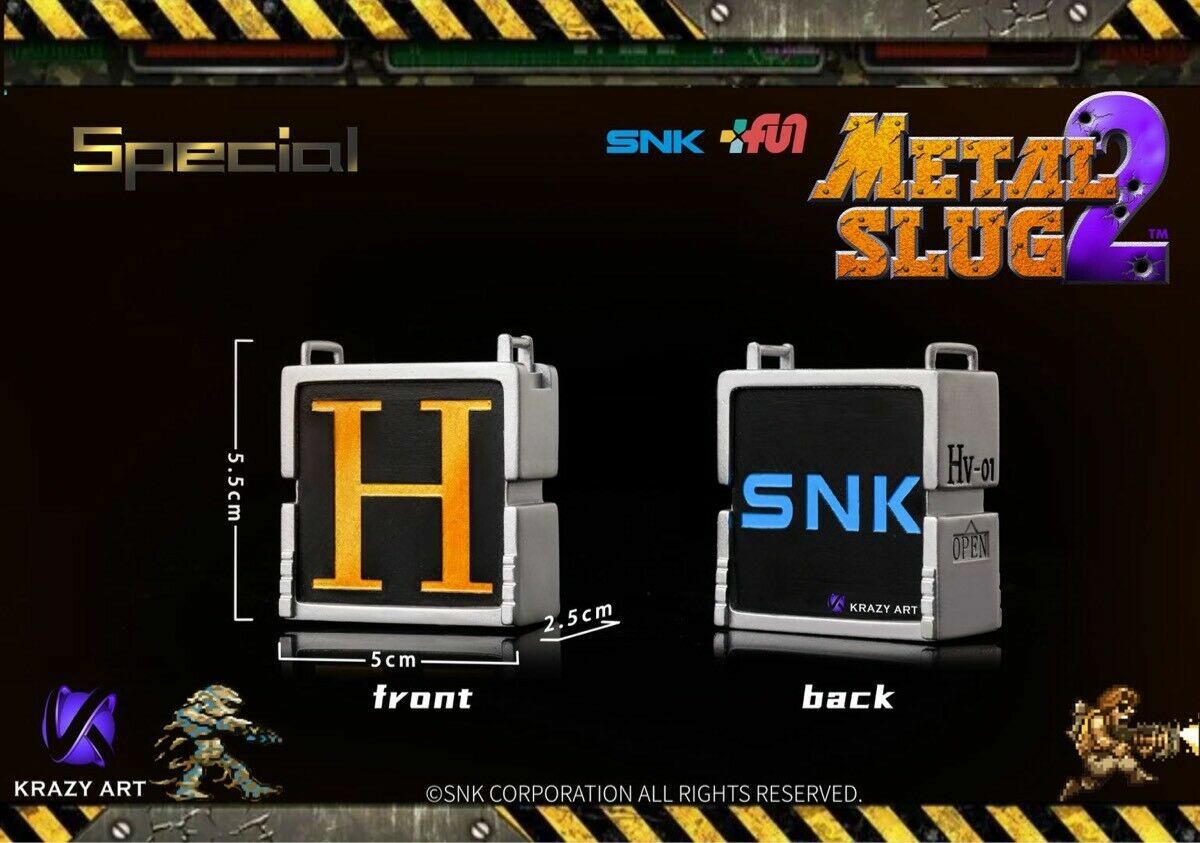 Krazy Art SNK Metal Slug 2 Painted Model Limited Statue New Hot