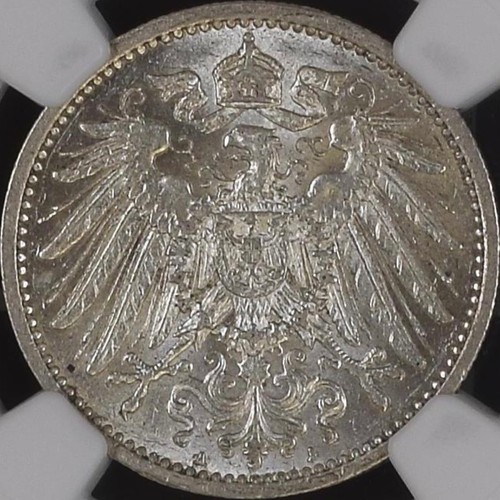 GERMANY. 1901, 1 Mark, Silver, A - NGC MS61 - Berlin - Picture 3 of 8