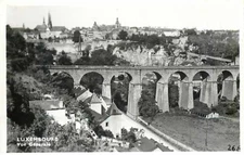 Luxembourg, Luxembourg City, Vue Generale, RPPC Reproduction, Sibenaler No. 268