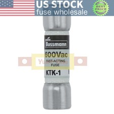 10PCS KTK1 New Bussmann Series KTK-1 1A 600V KTK Fuse Fast Shipment
