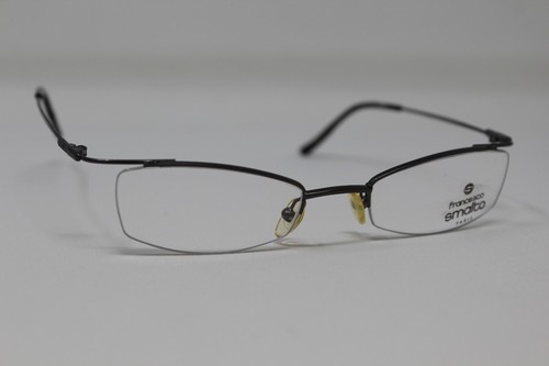 Vintage NOS Francesco Smalto Eyewear Couture Grey Metal Eyeglasses Frames 90's - Picture 2 of 6