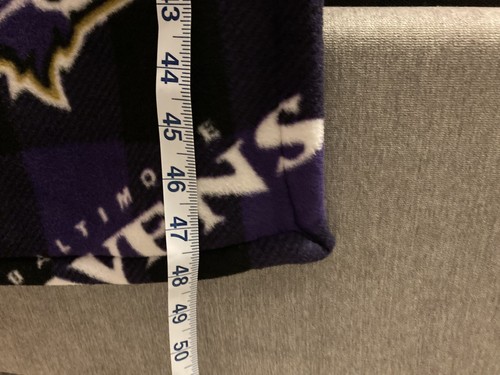 NFL Baltimore Ravens Light Weight Handmade Fleece Throw Blanket (42" X 48") - Picture 5 of 5