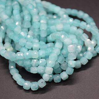 FACETED Cube Beads - 15" Strand, for Jewellery Making, 3.5mm-4.5mm - Picture 36 of 58