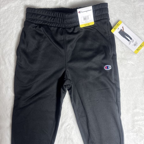 Champion Boys Youth Black Sweatpants Size S 7/8 - Picture 2 of 8