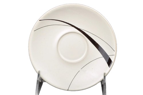 DENBY Set di 4 piattini espresso in gres Oyster Strands/4 nuovi - Foto 3 di 5