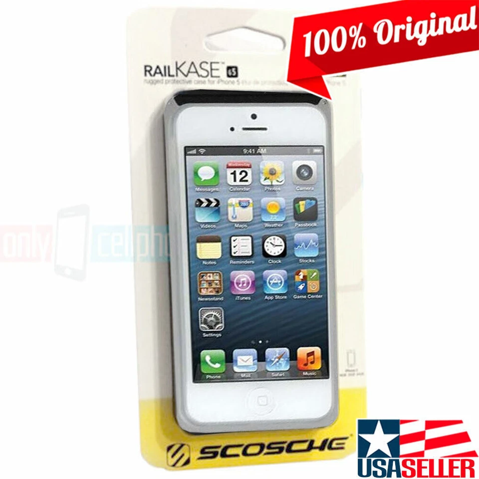 Funda protectora Scosche plateada aluminio metal doble capa para iPhone SE (1ª generación)/5S/5 Foto 2 de 4