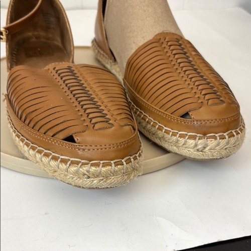 DV by Dolce Vita Brown Espadrilles Closed Toe Huarache Woven Leather Shoes Sz 10 - Picture 4 of 14
