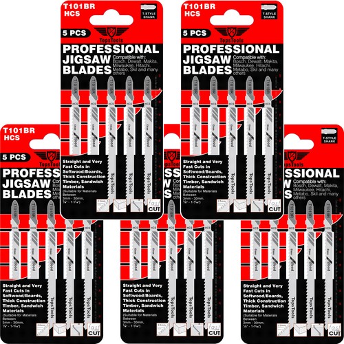 15 x TopsTools FAKB15 Fast Fit Mix Blades Compatible with Dewalt Stanley Black and Decker Bosch Fein (Non-StarLock) Makita Milwaukee Hitachi Parkside Ryobi Worx Workzone Multitool Accessories