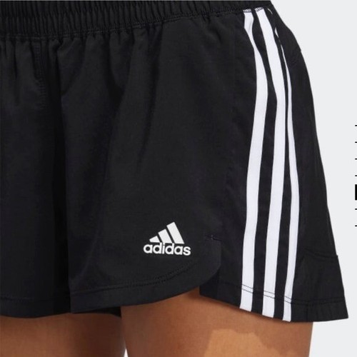 New Women’s 3 Stripe Adidas Shorts Black White Small Medium Large - Picture 5 of 11