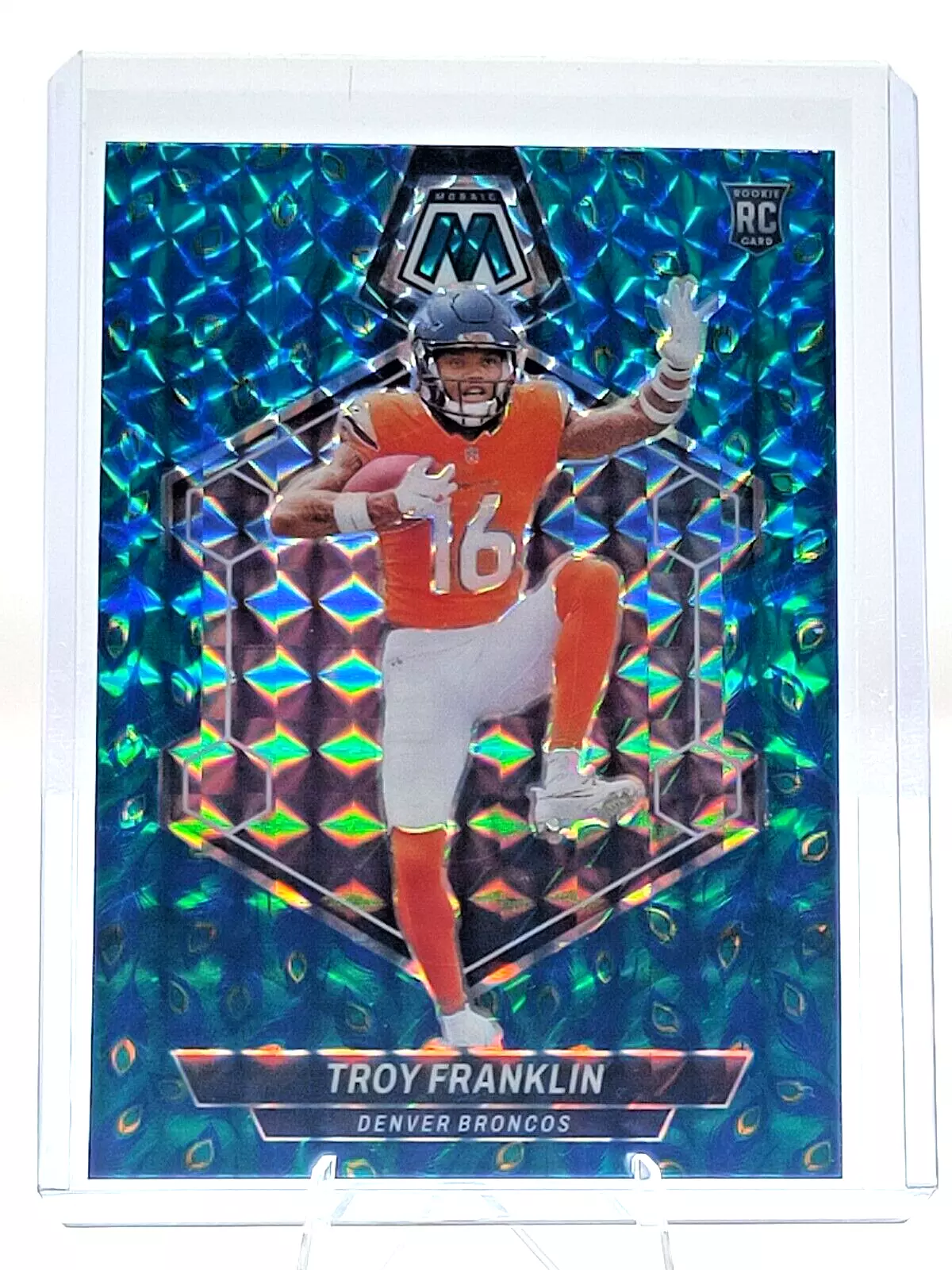 2024 Panini Mosaic Choice Rookie Troy Franklin 378 PEACOCK