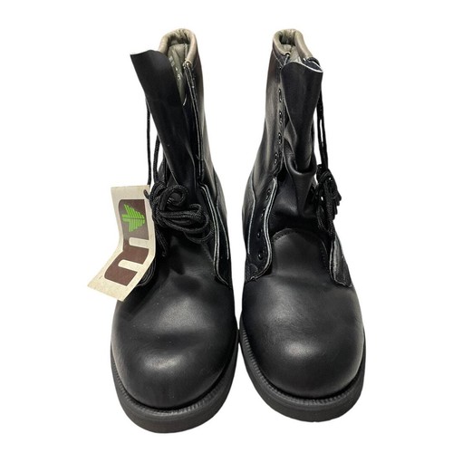 NEW Weinbrenner Black Genuine Leather Combat Boots SIze: 8M - Picture 4 of 7