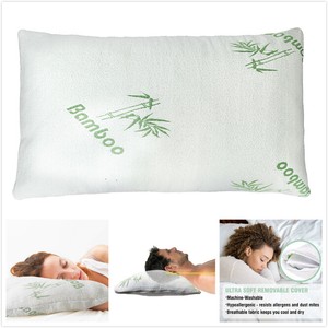 1pcs Premium Firm Hypoallergenic Bamboo Fiber Memory Foam Pillow King//Queen