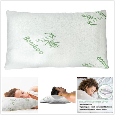 1 PCS Premium Firm Hypoallergenic Bamboo Fiber Memory Foam Pillow Queen