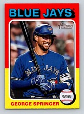 George Springer 2024 Topps Heritage #358 Toronto Blue Jays