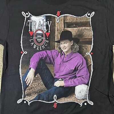 ミュージシャン Tracy Lawrence t-shirt Vintage 90s Vintage 90's Tracy Lawrence American Music Singer Country