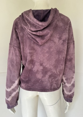 Sudadera con capucha eléctrica y rosa Westside púrpura tinte con cremallera, mediana - Imagen 5 de 6