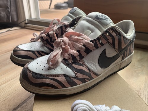 OG 2003 Nike Dunk Low Daktari Zebra Print Women’s 9.5 307380-101 w/Box sb - Picture 3 of 15
