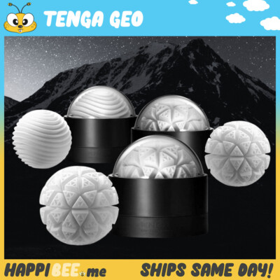 TENGA GEO Realistic Masturbator Egg Spinner Suction Stroker Men Sex Toy Cup