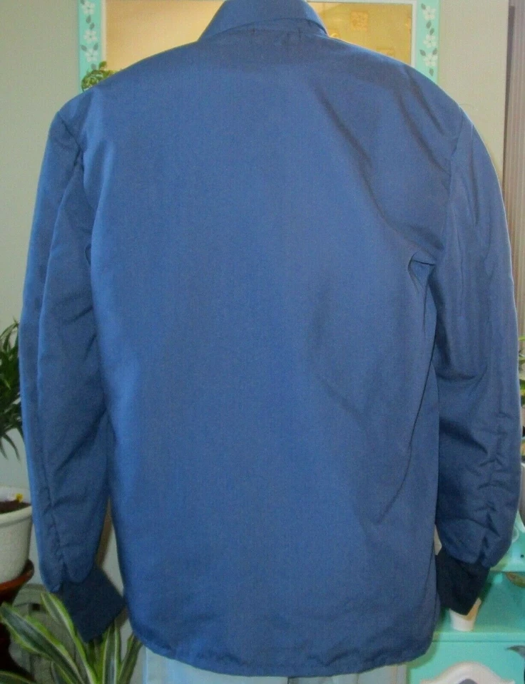 Best Medical L/S Lab Coat Knit Cuff W/ Pkt Snaps 30" Length Navy Sz XL to 5X - Image 4 of 4