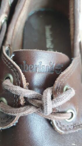 Mens UK 8. Timberland Ortholite Shoes. Deck Boat Moccasin Real Leather Lo Brown. - Picture 7 of 14
