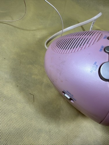 Wake With Me Barbie Dual Alarm Clock/ Radio Vintage Pink Flowers-Mattel BE337 P3 - Picture 4 of 5
