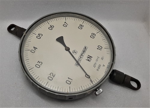 Dinamómetro soviético vintage de la URSS DPU-0.1-2 (ДПУ-0,1-2), 0-100 kg, NUEVO, NUEVO NUEVO DE LOTE ANTIGUO - Imagen 2 de 11