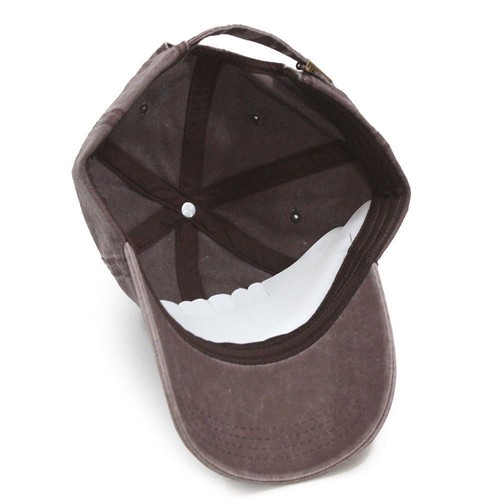 Embroidered Vintage Washed Dyed Cotton Twill Low Profile Baseball Hat - Picture 7 of 20
