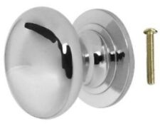 Cupboard Door Knob HEAVY Solid Cabinet Kitchen Draw Handle Chrome Brass 25- 50mm