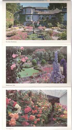 Butchart Gardens Victoria British Columbia, Vintage Folder Postcard #1, 16 Views - Bild 4 von 10