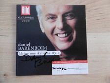 Daniel Barenboim autograph signed CD booklet "My musical world"