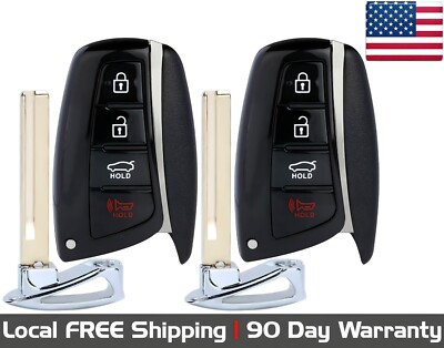 2x New Quality Replacement Proxy Key Fob Remote For 2013-2018 Hyundai Santa Fe