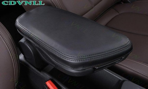 Para BMW X1 F48 2016-2021 Negro Gamuza Consola Media Apoyabrazos Caja Panel Cubierta 1* - Imagen 4 de 5