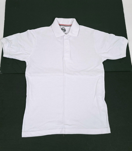 Lot of 3 Boys School Uniform Shirt  XL / 14 White Polo Short Sleeve - Picture 2 of 7