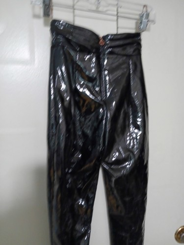 NOOKIE Viktoria Black Shiny Liquid Pants Extra Small Sold Out On Website - Picture 16 of 17