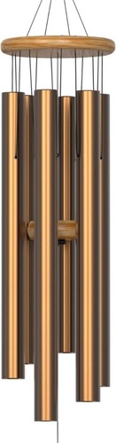 35-Inch Gold Modern Wind Chimes - Hand-Tuned for Soothing Outdoor Tones - Afbeelding 3 van 8