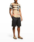 100% AUTH NEW MEN BURBERRY FURLEY BEIGE CHECK POOL SLIDE SANDALS EUR 43/US 10 — photo 6