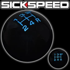 BLACK/BLUE FING FAST SHIFT KNOB 5 SPEED SHORT THROW SHIFTER SELECTOR UN2 KIT K45