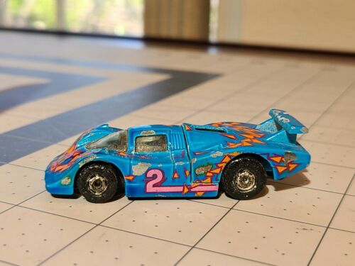 1983 Vintage HOT WHEELS SOL-AIRE CX4 Chevy Blue Diecast Orange Tampo triangles - Picture 4 of 7