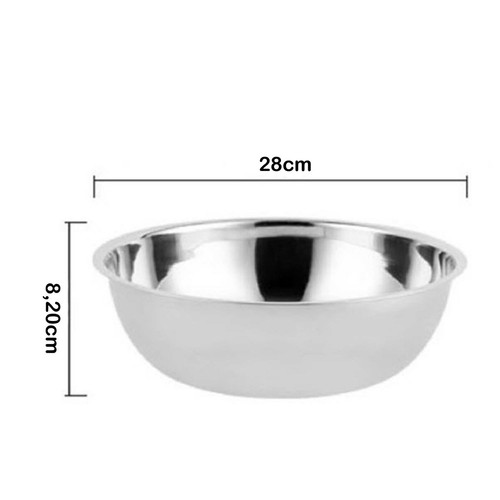 3-teilig Edelstahl Rührschüssel Sieb Set Salatschüssel Kuchen Seiher stapelbar - Bild 5 von 8