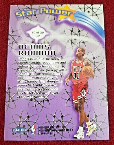 Gold Topps Chrome Finest Fleer Panini Prizm UD Refractor Dennis Rodman Auto Gold - Picture 226 of 366