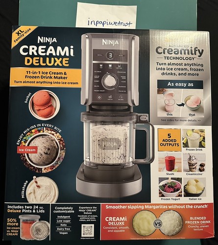 NINJA CREAMi Deluxe 11-in-1 Ice Cream Maker NC501 TikTok Sealed FAST SHIPPING! - Picture 1 of 4