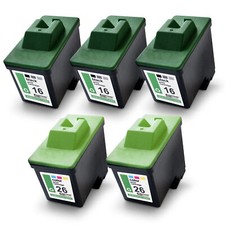 5 toner per Lexmark X 1250 1270 1280 2250 72 75, n. 16/17 26/27 CMYK