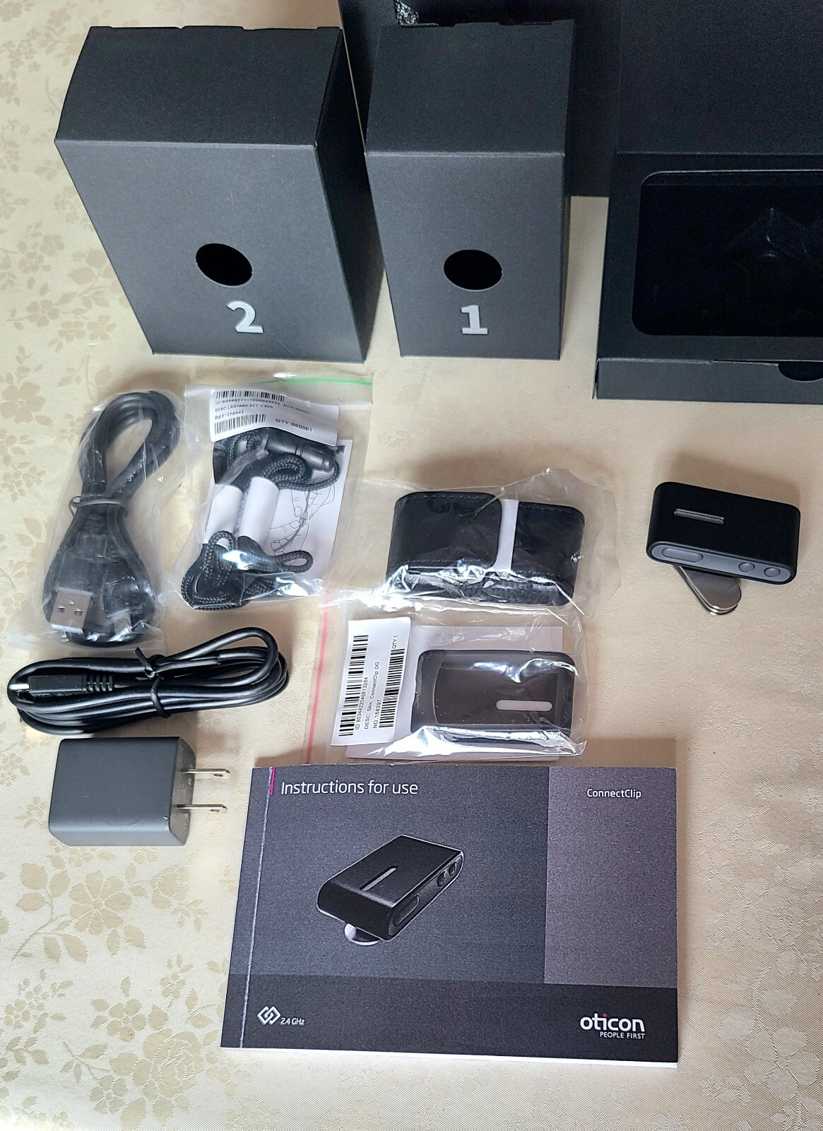 NEW OTICON CONNECTCLIP Microphone for Bluetooth Oticon OPN /OPN S/Hearing Aids eBay